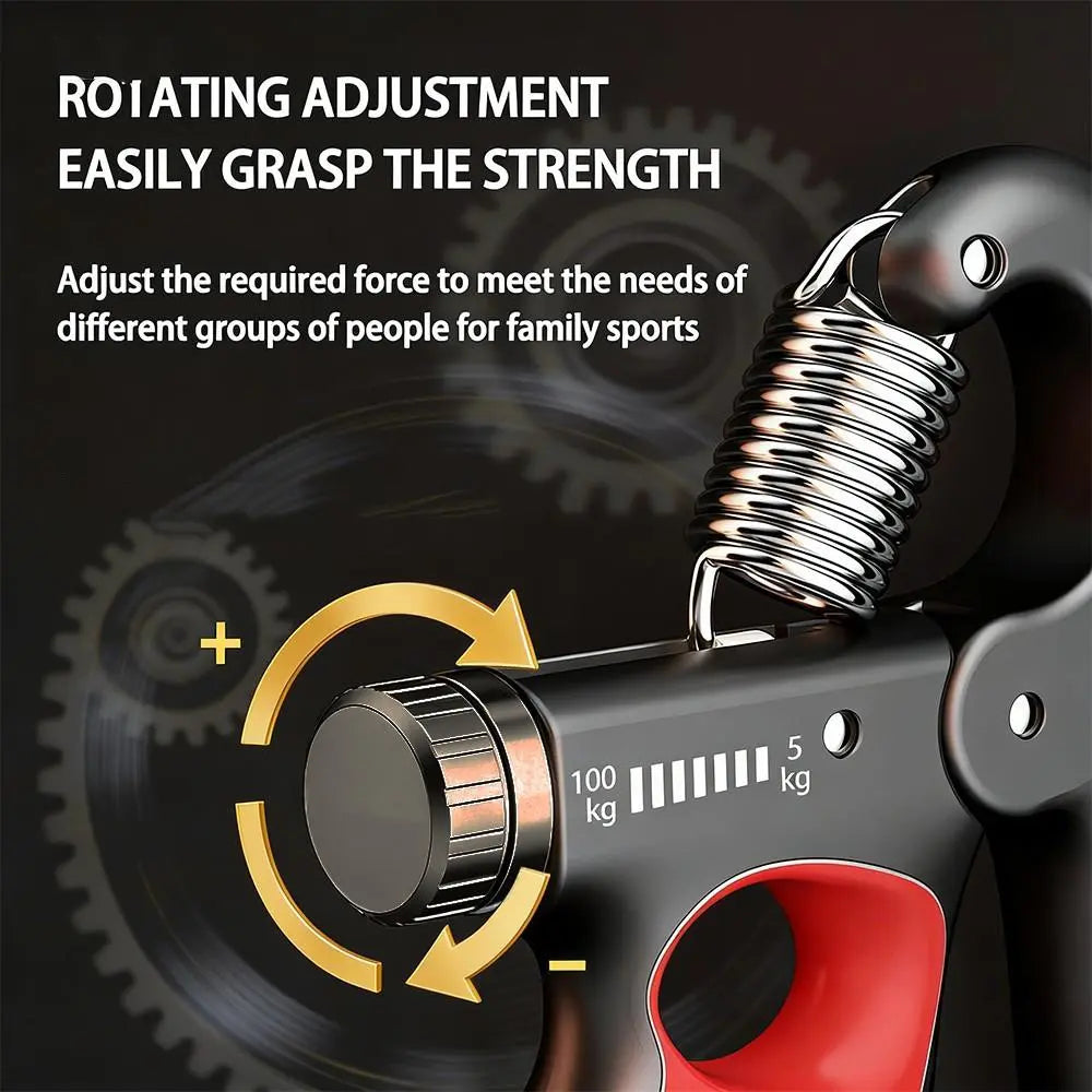 LINGPENG Adjustable Hand Grip Strength Trainer, Hand Grips for Strength Training, Handgrip, 5-100Kg Hand Grip Strengthener with LCD Display, Hand Strengthening Training Equipment, Fitness Equipment for Home Gym Workout, Hand Gripper #GLOBAL PICKS