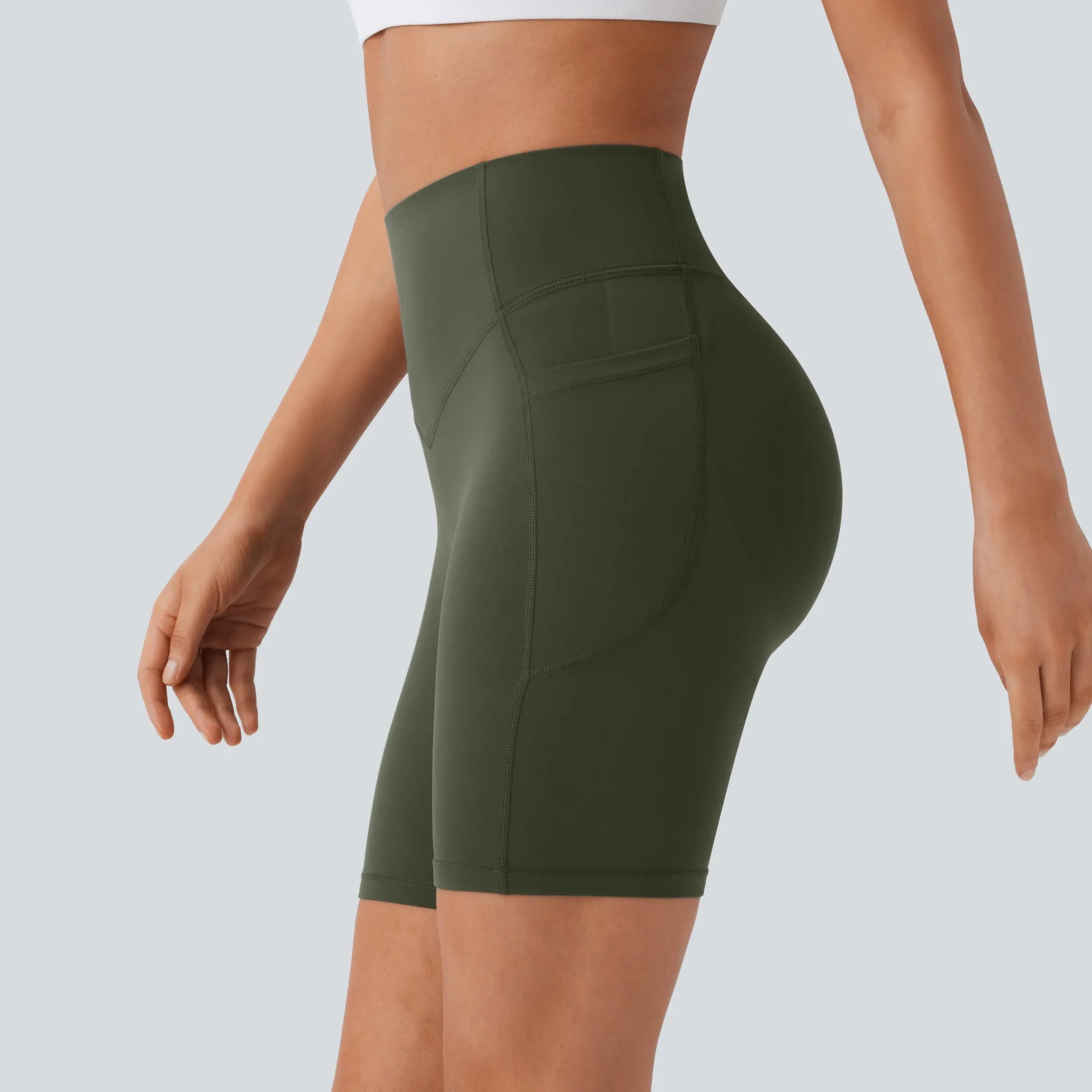 【Creator’S Pick】Halara Ultrasculpt High Waisted Scrunch Butt Lifting Tummy Control Pocket Shaping Workout Biker Shorts 5"/7" #Swimweek