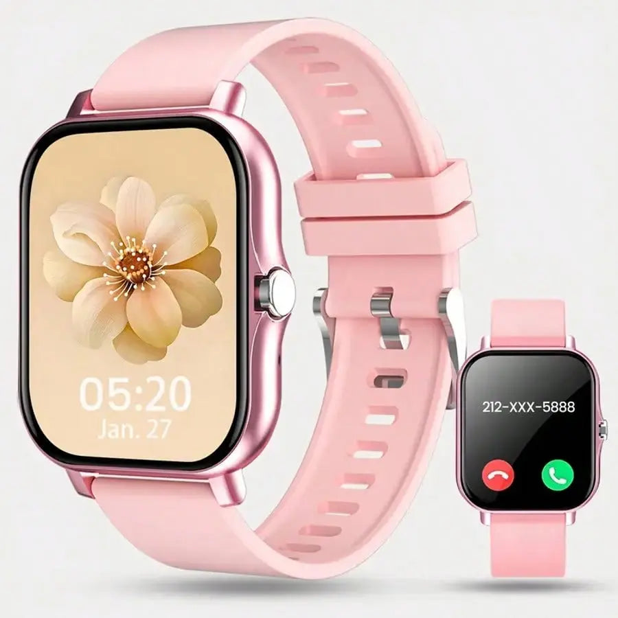 Smart Watch for Men and Women, 1.83" Touch Screen Lifestyle Watch with Message Reminder, Step Counter, Alarm, Timer, Music Control, Comfortable Strap, Compatible with Most Ios and Android Smartphones Fathersdaygift