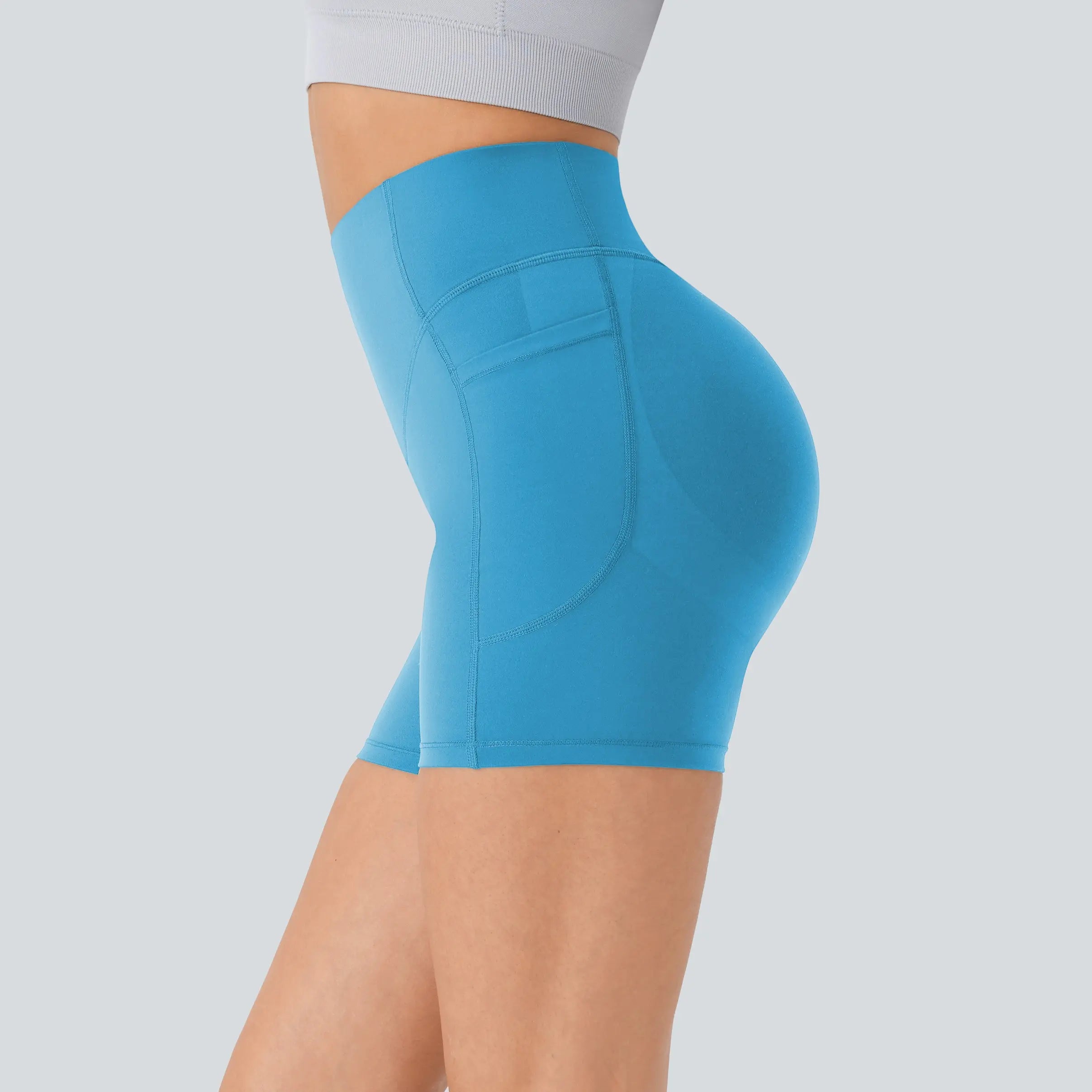【Creator’S Pick】Halara Ultrasculpt High Waisted Scrunch Butt Lifting Tummy Control Pocket Shaping Workout Biker Shorts 5"/7" #Swimweek