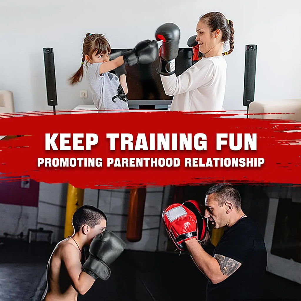 14 Pcs Boxing Set Boxing Equipment Set for Beginners Including 2 Pair of 6 Oz Boxing Gloves Headgear Helmet Hand Wraps Mouth Guards Gifts for Kids Beginners Training Equipment