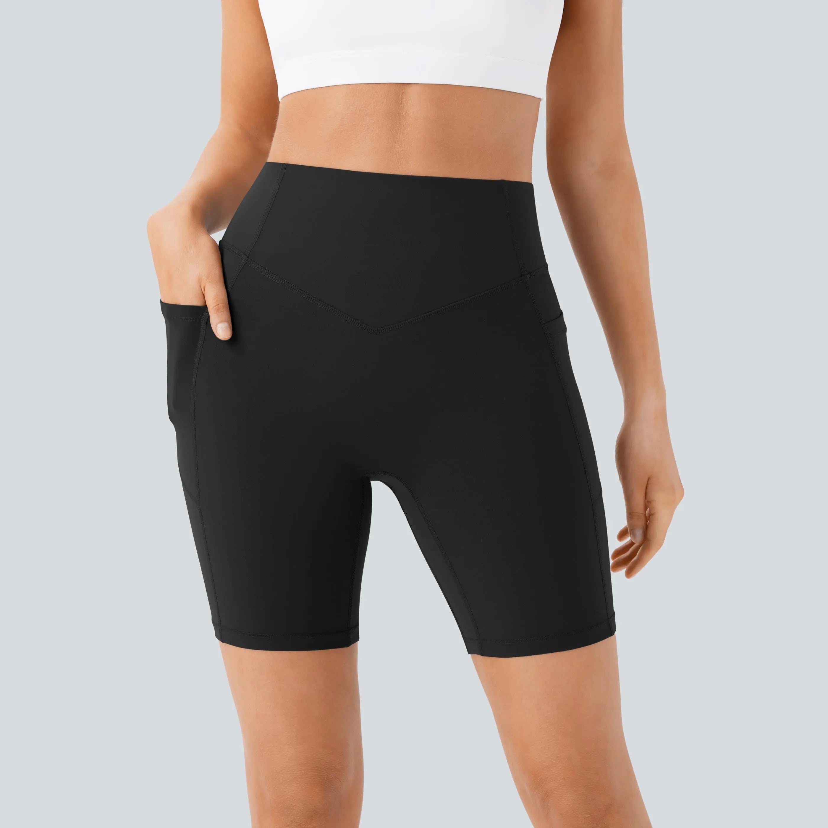【Creator’S Pick】Halara Ultrasculpt High Waisted Scrunch Butt Lifting Tummy Control Pocket Shaping Workout Biker Shorts 5"/7" #Swimweek