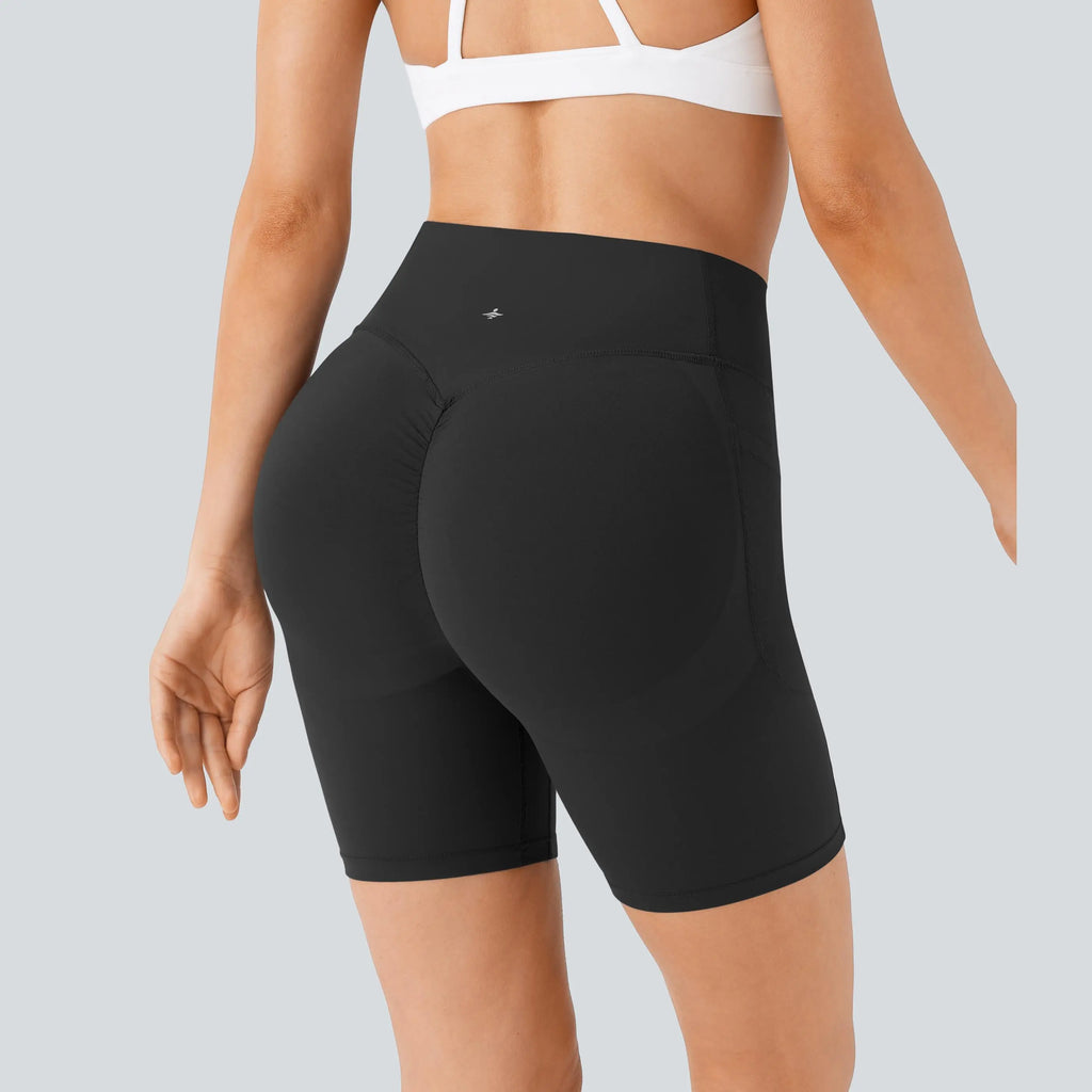 【Creator’S Pick】Halara Ultrasculpt High Waisted Scrunch Butt Lifting Tummy Control Pocket Shaping Workout Biker Shorts 5"/7" #Swimweek