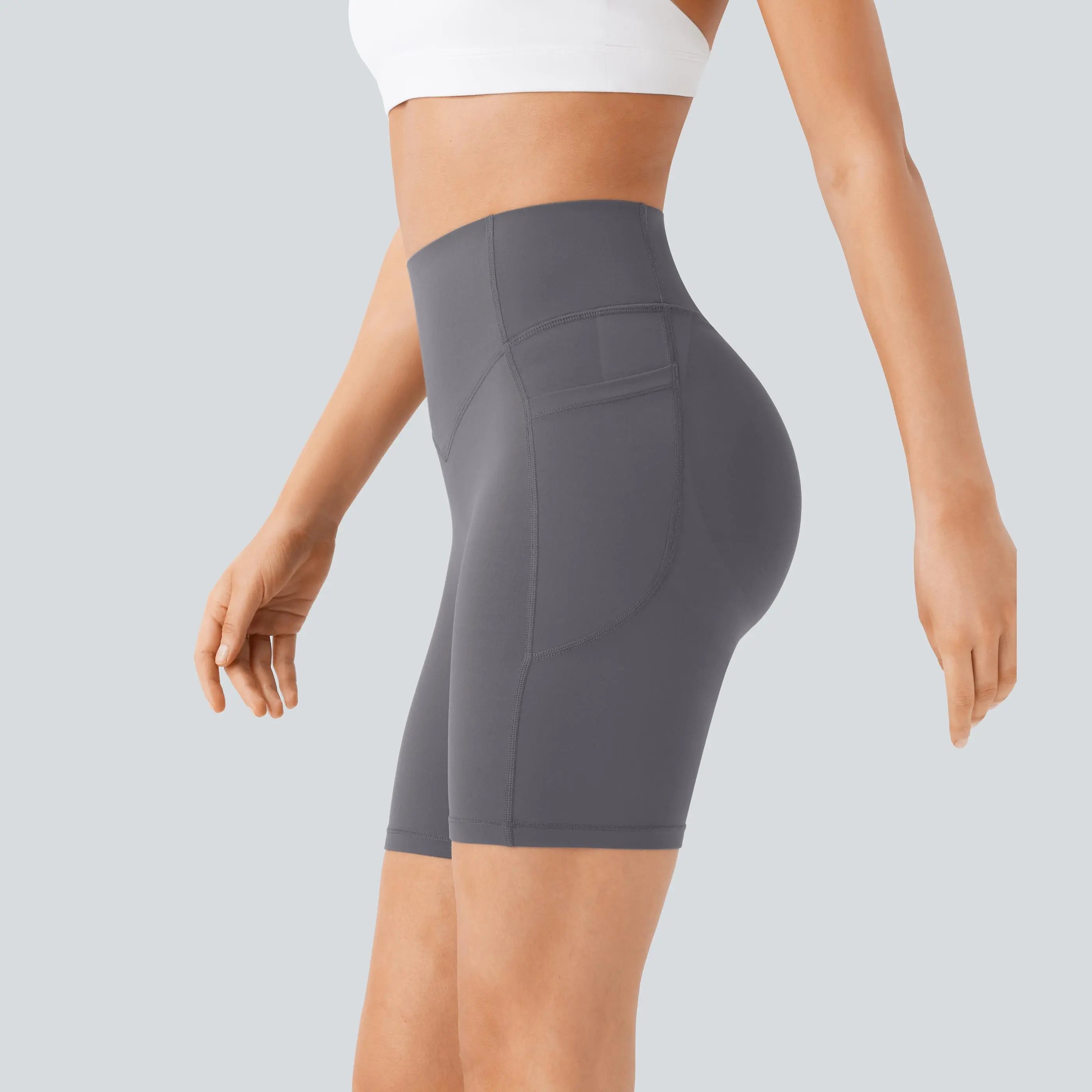 【Creator’S Pick】Halara Ultrasculpt High Waisted Scrunch Butt Lifting Tummy Control Pocket Shaping Workout Biker Shorts 5"/7" #Swimweek