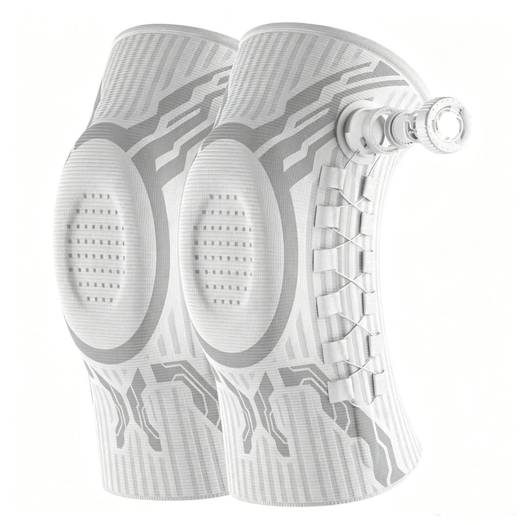 Professional Adjustable Dial Knee Brace for Men & Women with Patella Gel Pad, Dual Side Stabilizers & Compression Support, Knee Sleeve for Running, Sports, Workout, ACL, Meniscus Tear, Arthritis Pain Relief & Recovery Father'S Day Gift