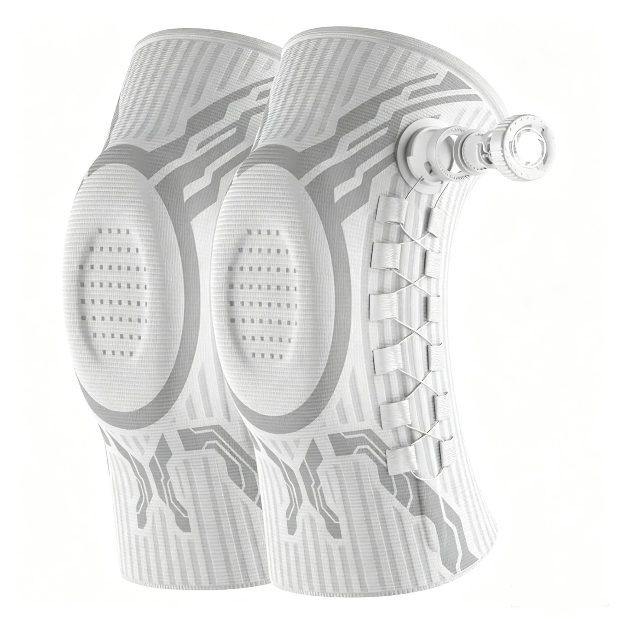 Professional Adjustable Dial Knee Brace for Men & Women with Patella Gel Pad, Dual Side Stabilizers & Compression Support, Knee Sleeve for Running, Sports, Workout, ACL, Meniscus Tear, Arthritis Pain Relief & Recovery Father'S Day Gift