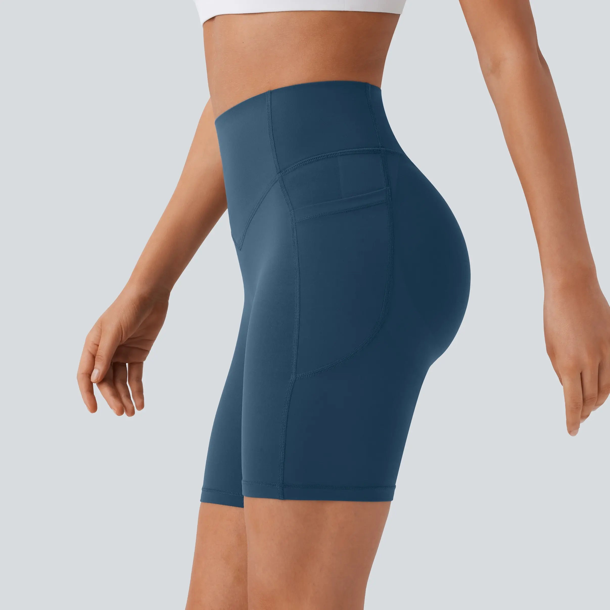 【Creator’S Pick】Halara Ultrasculpt High Waisted Scrunch Butt Lifting Tummy Control Pocket Shaping Workout Biker Shorts 5"/7" #Swimweek