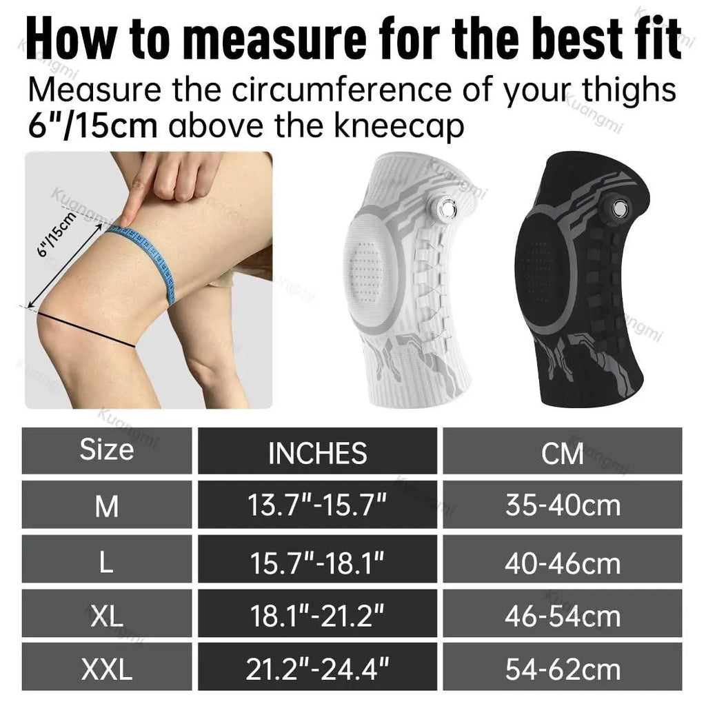Professional Adjustable Dial Knee Brace for Men & Women with Patella Gel Pad, Dual Side Stabilizers & Compression Support, Knee Sleeve for Running, Sports, Workout, ACL, Meniscus Tear, Arthritis Pain Relief & Recovery Father'S Day Gift