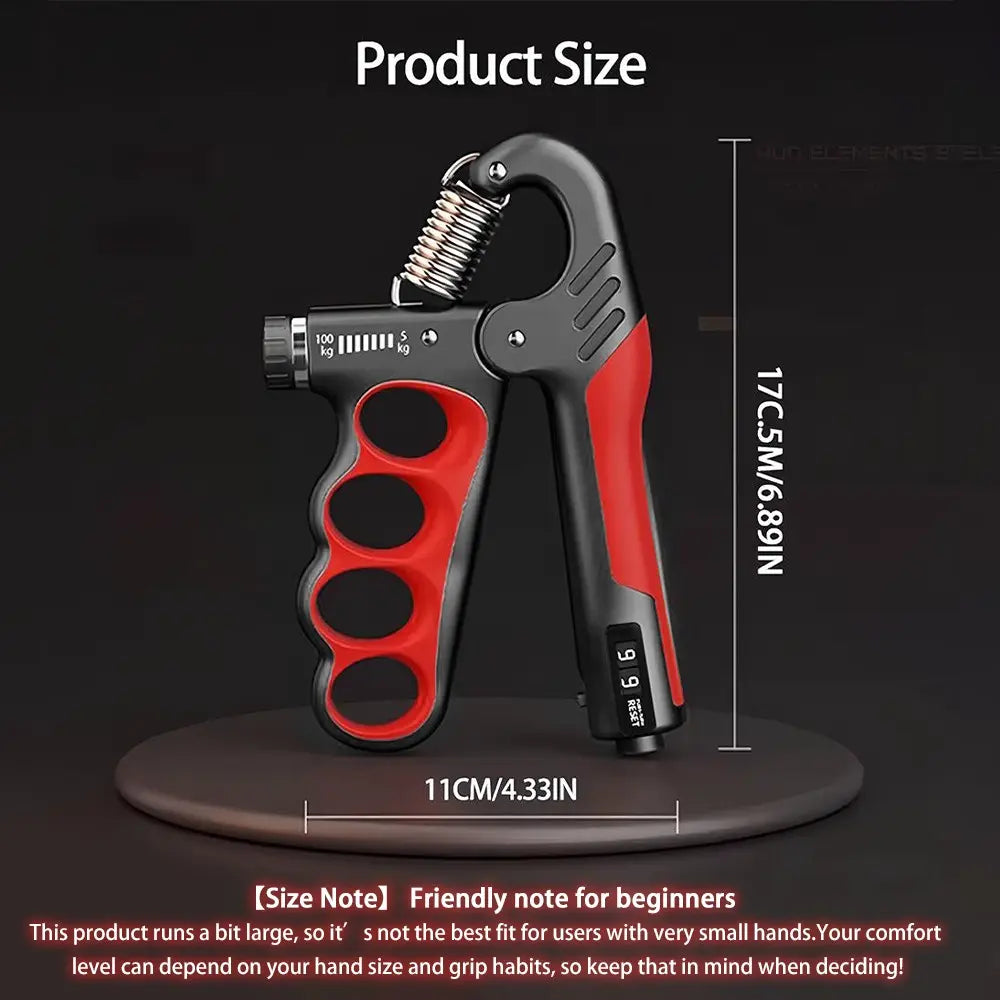 LINGPENG Adjustable Hand Grip Strength Trainer, Hand Grips for Strength Training, Handgrip, 5-100Kg Hand Grip Strengthener with LCD Display, Hand Strengthening Training Equipment, Fitness Equipment for Home Gym Workout, Hand Gripper #GLOBAL PICKS