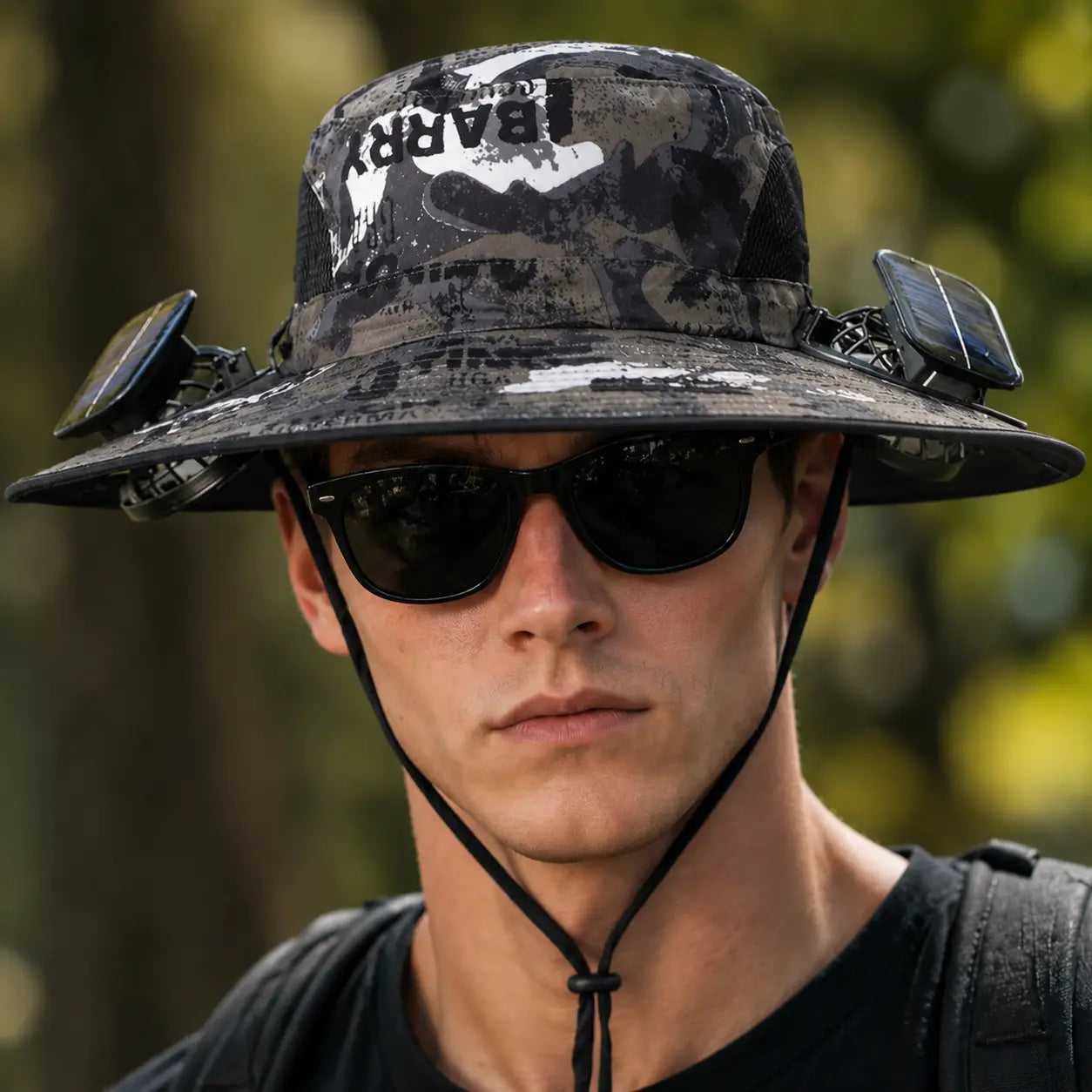 New Solar-Powered Outdoor Cooling Fan Hat — Sun Protection Hat with Solar Fan | Dual-Power Rechargeable Fan | Outdoor Water-Resistant Fan | Ideal for Sporting Events | Unisex Design | Tiktokshopspringglowup Sun Bucket Hat Lightweight Golf Hat